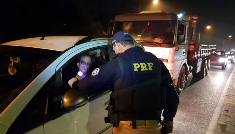 Em Joinville, 46 motoristas foram flagrados sob consumo de álcool no fim de semana – PRF / Divulgação