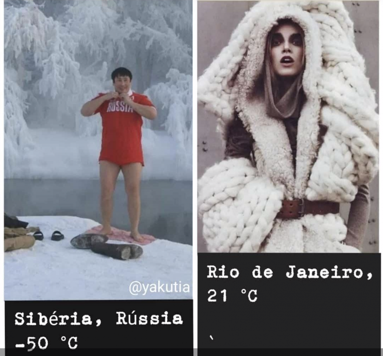Onda de frio invade o Sul do Brasil com direito a memes na Internet - Reprodução Internet