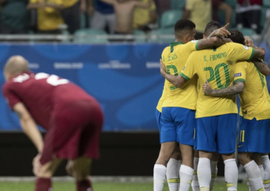 O Brasil marcou dois gols em cima da Venezuela. Ambos foram anulados após consulta do VAR. - Lucas Figueiredo/CBF