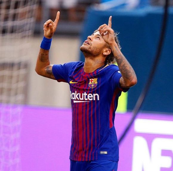 Neymar em a&ccedil;&atilde;o pelo Barcelona. – Foto: marcos jord&atilde;o/ND