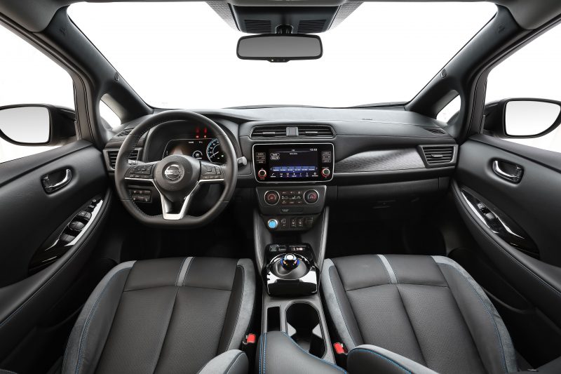 Central multimídia do carro elétrico Nissan Leaf tem tela de oito polegadas &#8211; Foto: Divulgação/ND