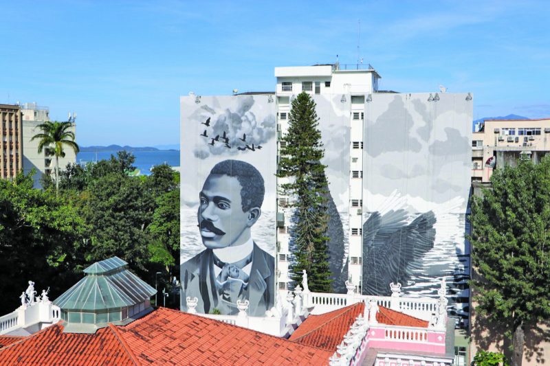 Mural de Cruz e Sousa no Centro de Florianópolis