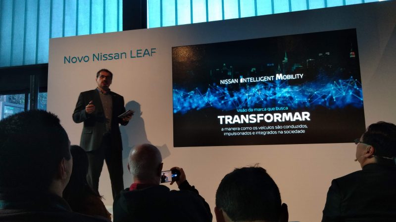 Presidente da Nissan do Brasil, Marcos Silva, enfatizou a importância da eletrificação no mundo para levar a emissão zero. Foto: Giovana Kindlein/Divulgação/ND