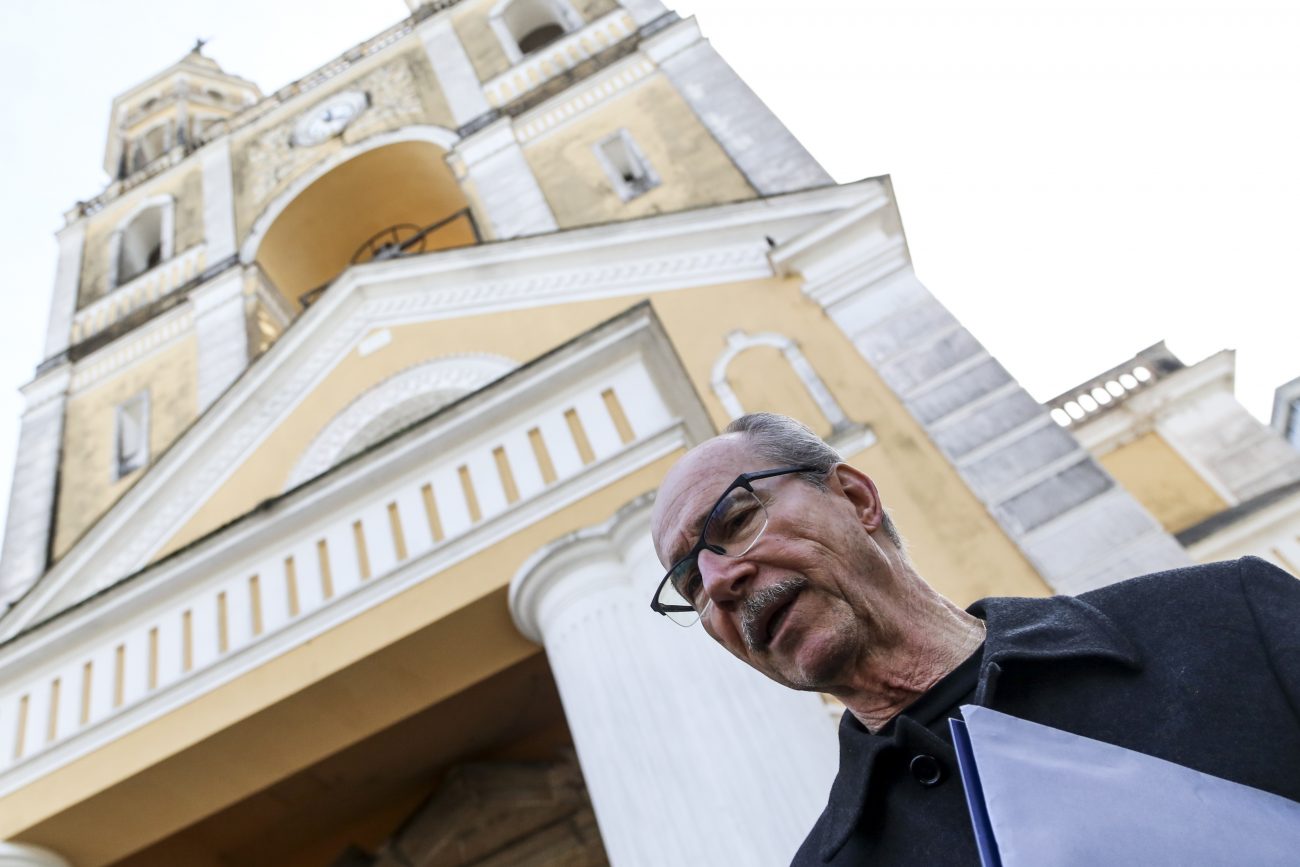 Roberto Bentes de Sá, presidente da comissão de restauro da Catedral fala sobre o impasse para finalizar a obra - Anderson Coelho/ND