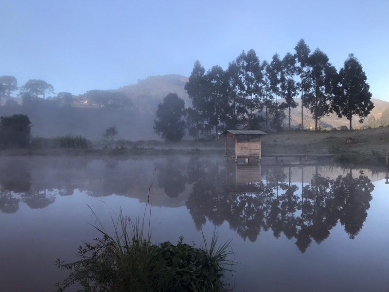 Santa Catarina tem amanhecer frio e madrugada com geada – Osvaldo Sagaz/ RIC TV