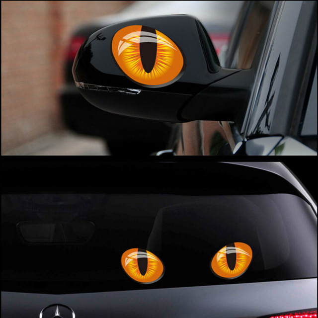 Este outro adesivo simula os olhos de um felino e também entra na lista - Foto: Reprodução/AliExpress - Foto: Reprodução/AliExpress/Garagem 360/ND