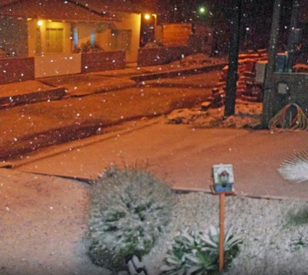 Fenômeno de 2013 atingiu até a cidade de Mafra, no Norte de Santa Catarina - Carla Regina/Arquivo Pessoal