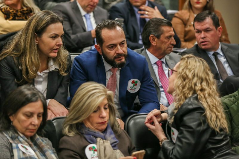 Fernando Comin, do MP, Julio Garcia, da AL, e Adircélio Ferreira Júnior, do TCE – Fábio Queiroz/Agência AL/ND