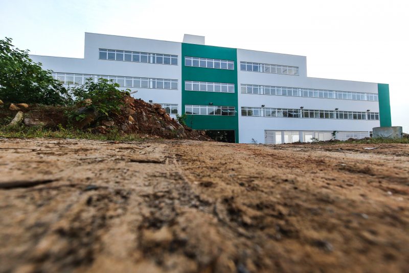 Pr&eacute;dio do IGP: urbaniza&ccedil;&atilde;o n&atilde;o foi contemplada no projeto original. Foto: Anderson Coelho/ND