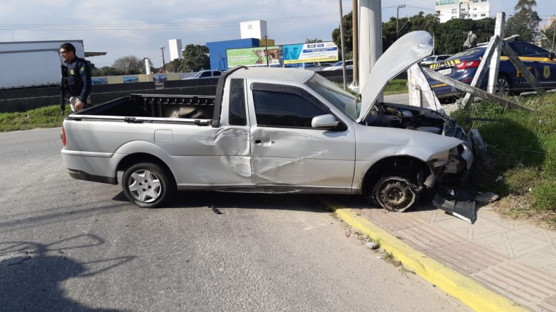 Caso ocorreu na BR-101 em Biguaçu – PRF/Divulgação