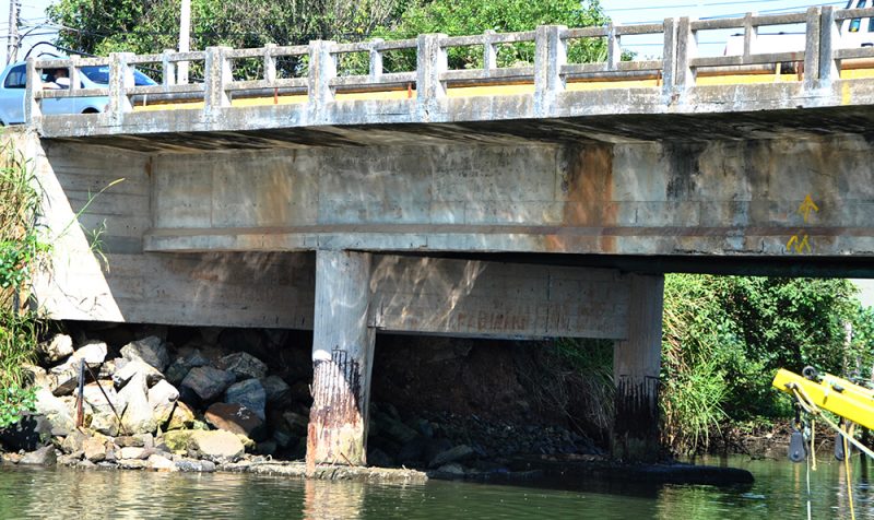 Justi&ccedil;a determinou a interdi&ccedil;&atilde;o da ponte e concedeu prazo para obras de melhoria – Foto: Foto: Felipe Bieging/Adjorisc