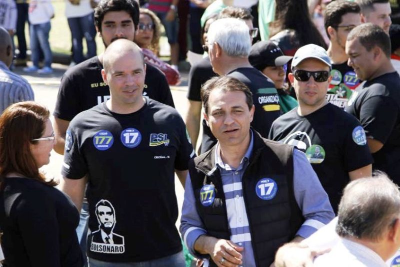 Ex-colegas de partido, Jessé e Moisés foram eleitos pelo PSL em 2018 para os cargos de deputado estadual e governador, respectivamente — Foto: Reprodução/ND