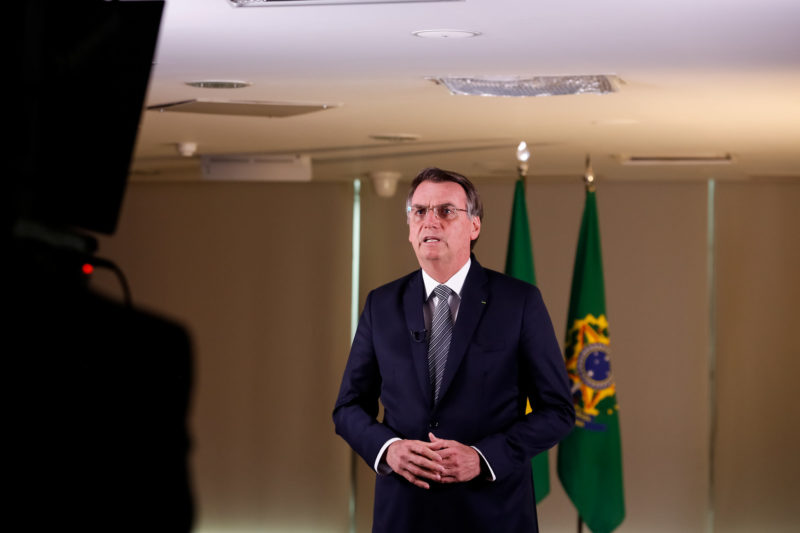 Presidente Jair Bolsonaro realizou pronunciamento de mais de seis minutos por volta de 20h30 – Foto: Carolina Antunes/PR/Fotos P&uacute;blicas/Divulga&ccedil;&atilde;o/Arquivo/ND