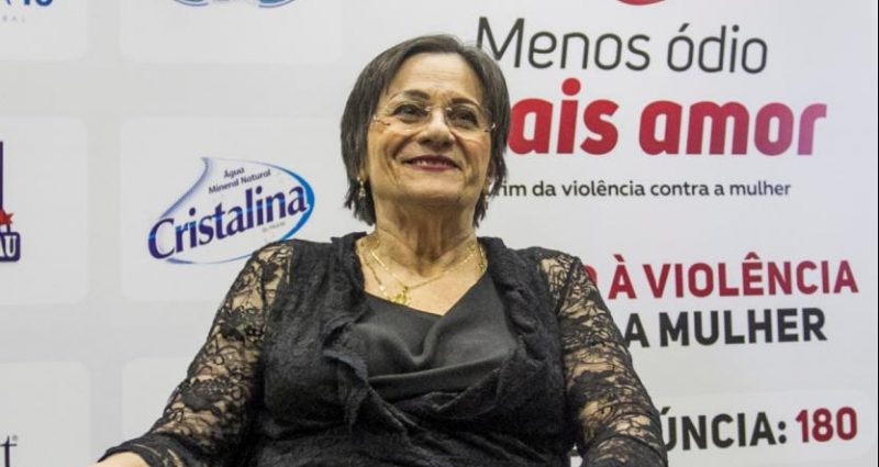 Na imagem, Maria da Penha em visita à Florianópolis no ano de 2019 – Foto: Marco Santiago/Arquivo/ND
