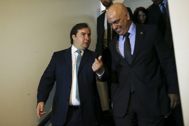 Presidente da C&acirc;mara, Rodrigo Maia e ministro do STF Alexandre de Moraes, t&ecirc;m reuni&atilde;o marcada nesta quarta para discutir fundo da Lava Jato – Marcelo Camargo/Ag&ecirc;ncia Brasil/Fotos P&uacute;blicas/Divulga&ccedil;&atilde;o/ND