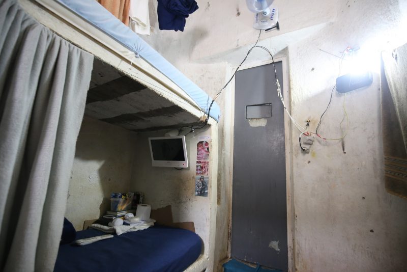 Uma das celas dentro da Penitenciária de Florianópolis &#8211; Foto: Anderson Coelho/Arquivo/ND