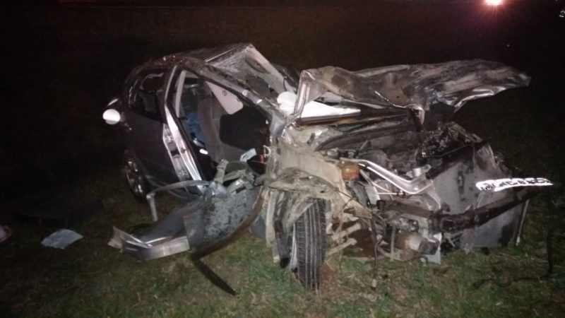 Jovem de 25 anos não resistiu após colidir com um caminhão e morreu &#8211; PRF/Divulgação