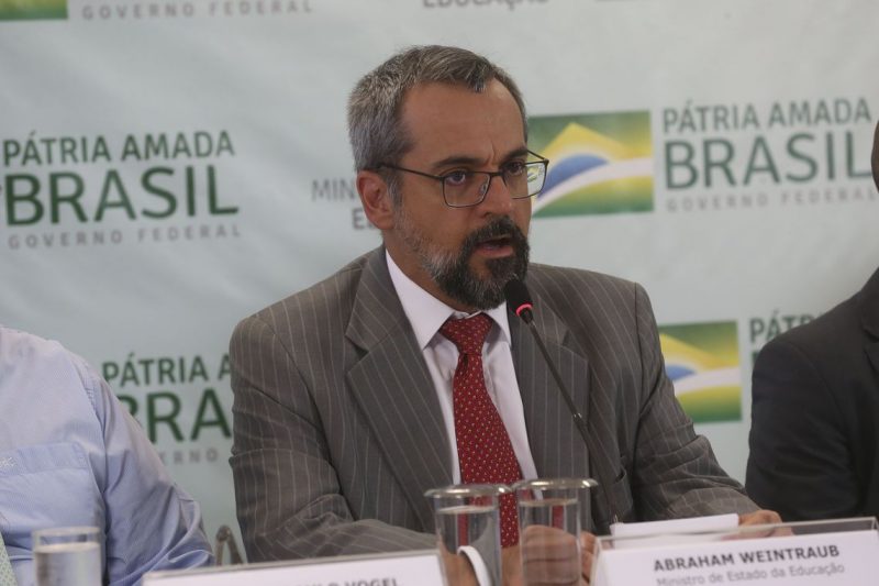 O ministro da Educação, Abraham Weintraub, participou da reunião ministerial de 22 de abril – Foto: Antonio Cruz/ Agência Brasil/ND