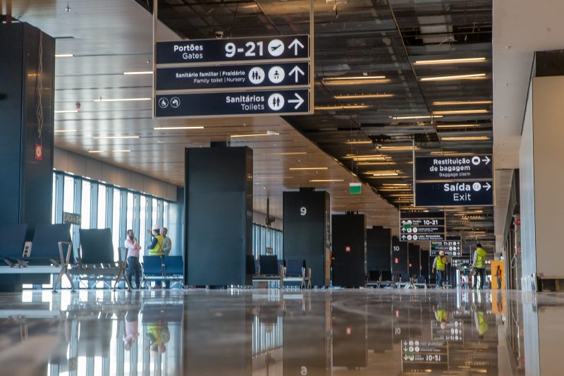 &Aacute;rea de desembarque do Floripa Airport – Foto: Arquivo/Flavio Tin/ND