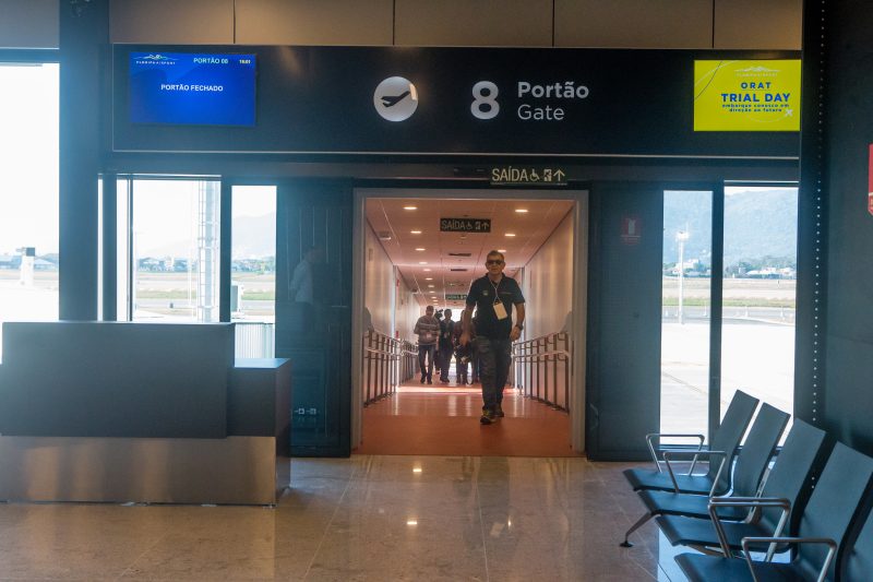 Aeroporto precisou cancelar dois voos por conta das fortes chuvas – Foto: Arquivo/Flavio Tin/ND