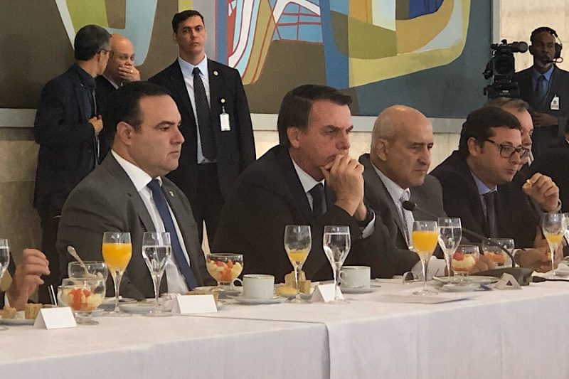 É a primeira vez que um presidente recebe de maneira particular a mídia catarinense – Paulo Alceu/ND