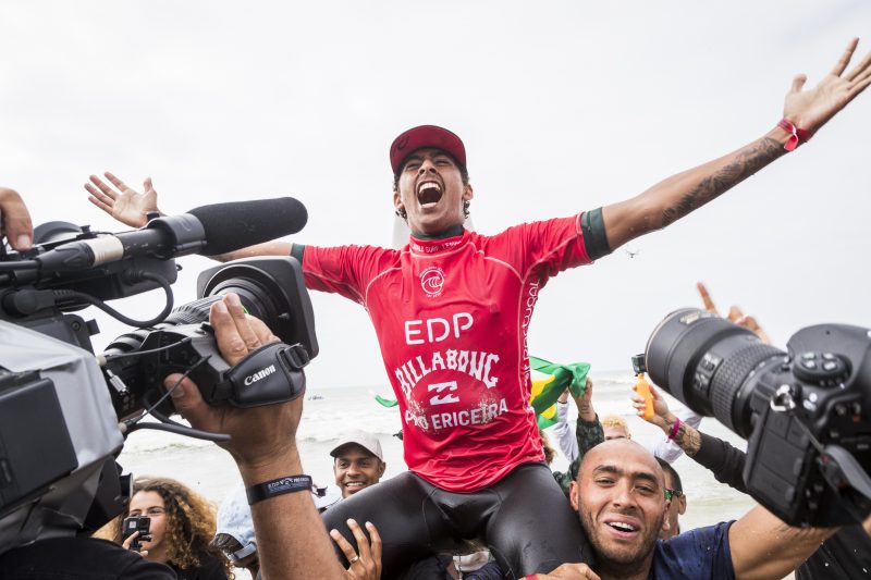 Samuel Pupo venceu o EDP Billabong Pro Ericeira 2019&nbsp; Foto: WSL / Poullenot/ND