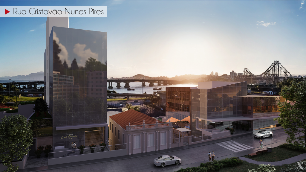 São quatro torres, duas maiores e duas menores, com 20 mil metros quadrados - Hoepcke/Divulgação/ND