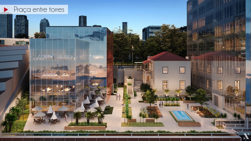 Centro Executivo Carl Hoepcke que vai aliar gastronomia, coworking, cultura, lazer e convivência em um terreno de 7,5 mil metros quadrados - Hoepcke/Divulgação/ND