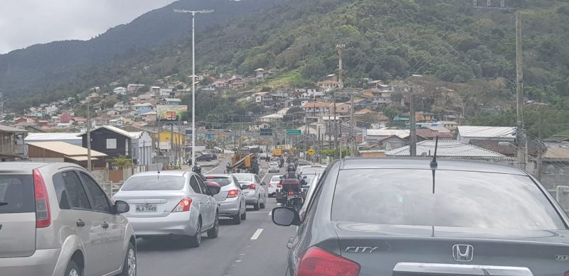 Rodovia no Sul da Ilha passa por obras &#8211; SIE/Divulgação/ND