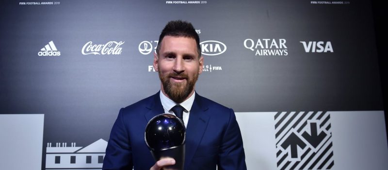 Messi foi escolhido o melhor do mundo na mais recente edi&ccedil;&atilde;o do pr&ecirc;mio, em 2021- Foto: The Best Fifa/Divulga&ccedil;&atilde;o/ND
