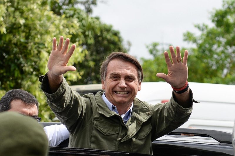 Ao derrotar Fernando Haddad, do PT, Bolsonaro era confirmado como pr&oacute;ximo presidente do pa&iacute;s no segundo turno das elei&ccedil;&otilde;es de 2018 – Foto: AM Press e Imagens/Folhapress