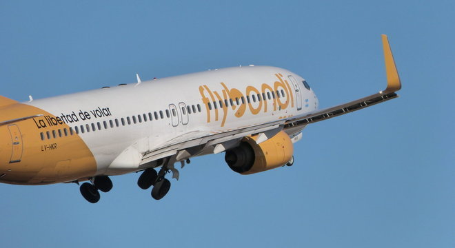 Empresa argentina que opera voo em Florian&oacute;polis – Foto: Divulga&ccedil;&atilde;o/Flybondi/ND