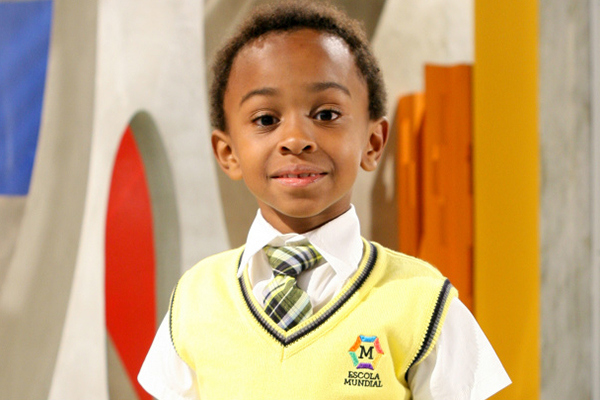 Jean Paulo interpretou o personagem Cirilo na nova montagem da novela Carrossel. O menino também apresentou o matinal “Bom dia & Cia”, programa que exibe desenhos destinados ao público infantil. - Divulgação/SBT
