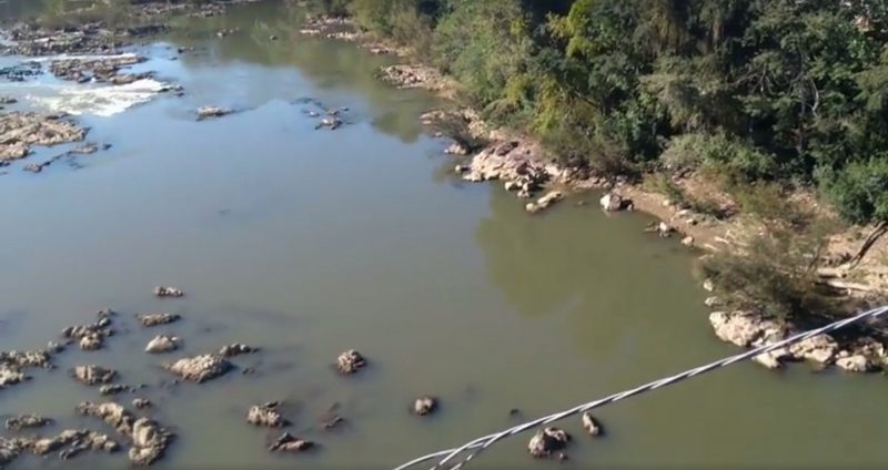 Bombeiros buscam jovem desaparecido nas &aacute;guas do rio Itaja&iacute;-A&ccedil;u em Indaial – Foto: Reprodu&ccedil;&atilde;o/NFD