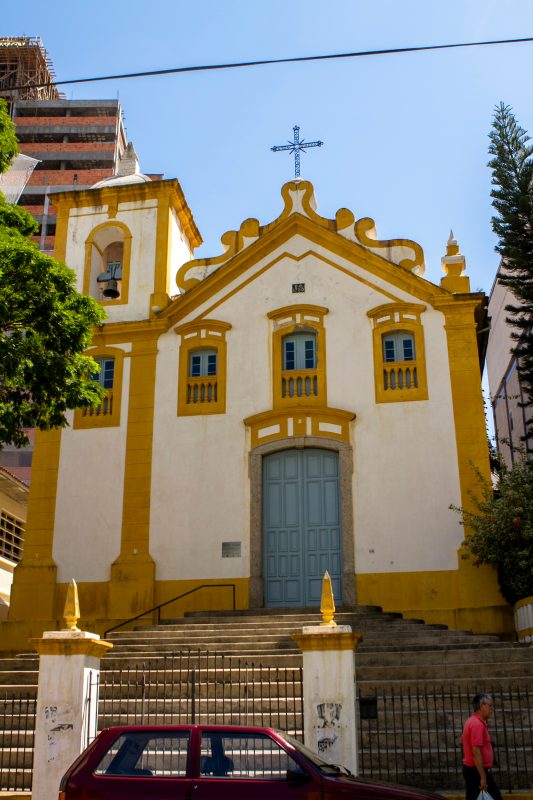 A Igreja Nossa Senhora do Ros&aacute;rio &eacute; um dos marcos da hist&oacute;ria negra em Florian&oacute;polis – Foto: Daniel Queiroz/ND