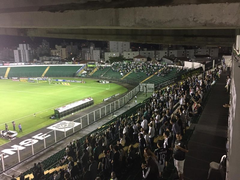 O bom comportamento da torcida, no Scarpelli, na Ressacada, em Joinville, Crici&uacute;ma ou qualquer est&aacute;dio de Santa Catarina,&nbsp; ser&aacute; o teste para o retorno ao futebol ap&oacute;s o per&iacute;odo da pandemia.&nbsp; – Foto: Diogo de Souza/ND