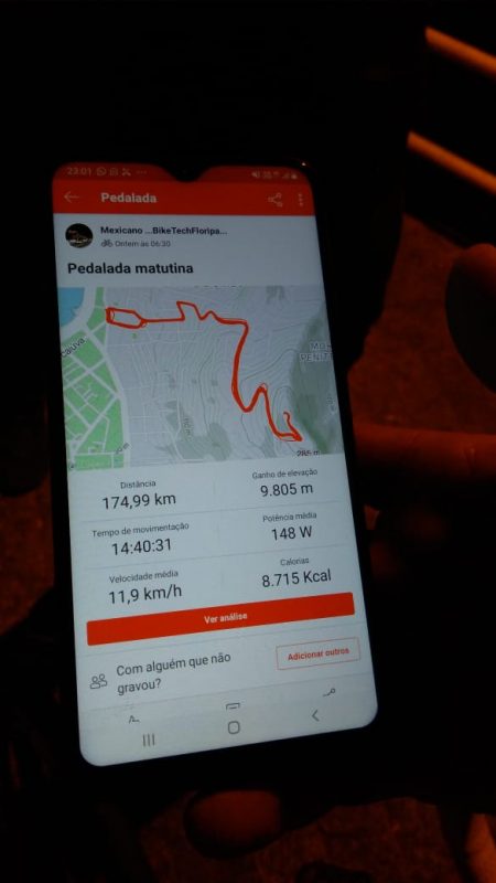 O desafio foi completado por volta das 22h55 – Foto: Divulga&ccedil;&atilde;o/Vinicius Leyser