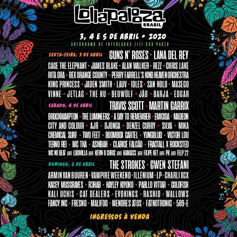 Lollapalooza 2024 anuncia line-up completo dos três dias; veja a