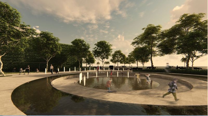 Burocracia foi entrave para viabilização do projeto (acima) prevista para a praça Forte São Luís – Foto: Divulgação/ND
