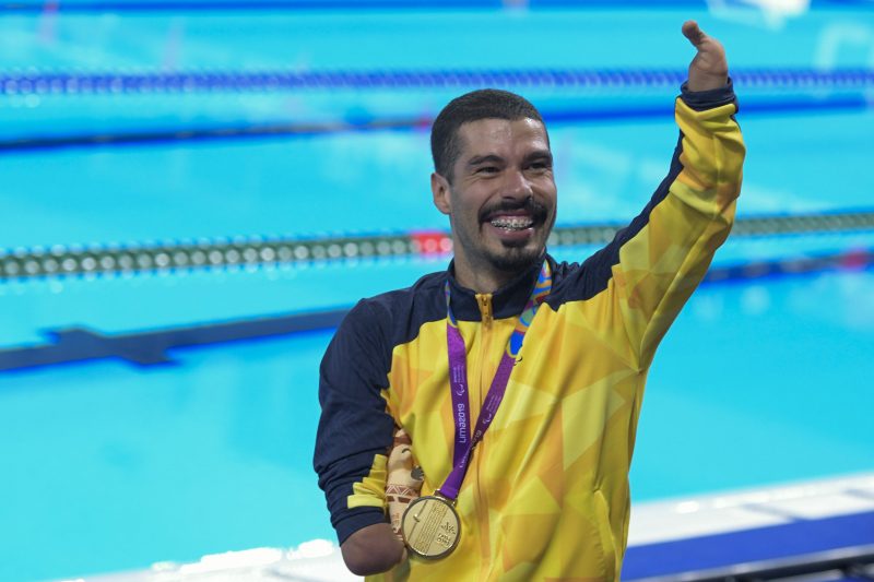 Daniel Dias é o maior medalhista paralímpico da história, com 24 medalhas em três jogos – Foto: Washington Alves/EXEMPLUS/CP/ND
