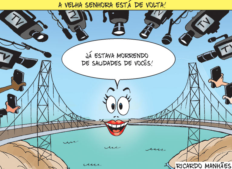 Ponte Hercílio Luz de volta