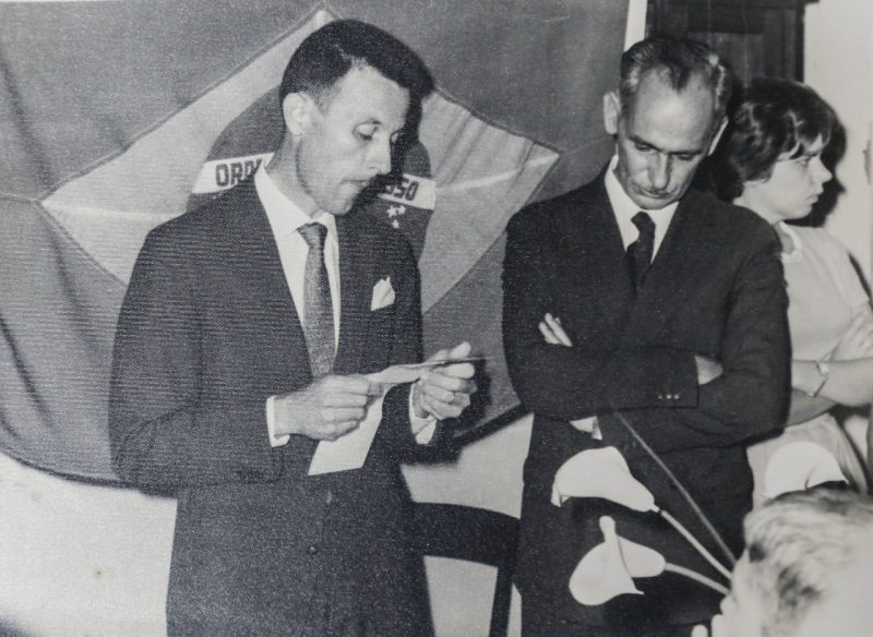 Dia da posse como prefeito de S&atilde;o Jos&eacute; em 1961 – Foto: Reprodu&ccedil;&atilde;o/Anderson Coelho/ND