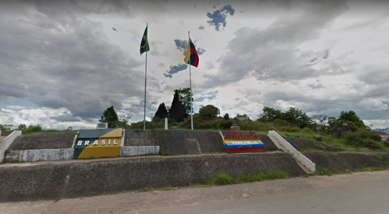 Brasil reforçou vistoria na cidade de Pacaraima, fronteira com a Venezuela – Foto: Reprodução/Google Maps/ND