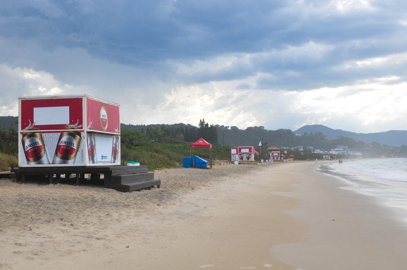 Faixa de areia de Jurerê. Foto: Gabriel Lain/ND