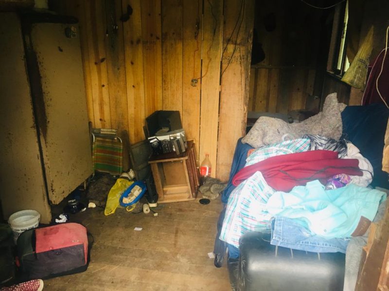 Casa onde Lurdes foi encontrada morta, no bairro Boa Vista