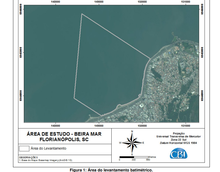 Edital Marina Prevê aumento do nível do mar – Foto: Edital/Prefeitura de Florianópolis/ND
