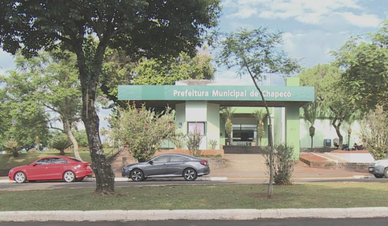 Sede da Prefeitura de Chapec&oacute; – Foto: NDTV/Reprodu&ccedil;&atilde;o