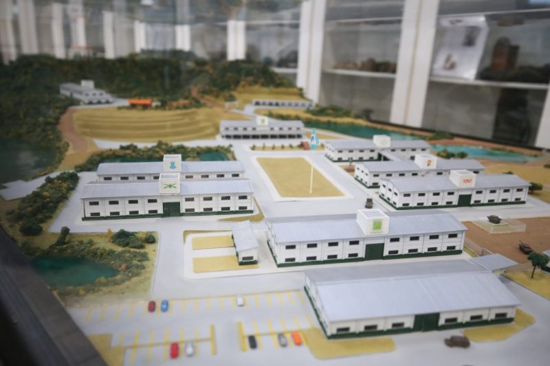 Maquete do parque em construção em Tijucas – Foto: Anderson Coelho/ND