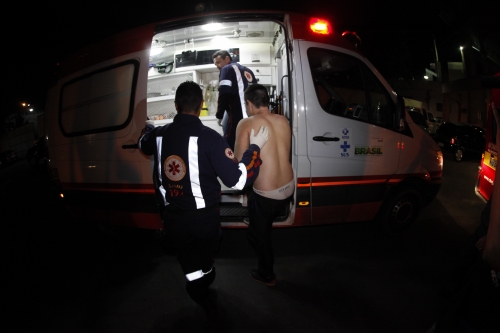 Torcedor perdeu a vis&atilde;o do olho direito ap&oacute;s ser atingido por bala de borracha – Foto: Arquivo/Carlos J&uacute;nior/ND