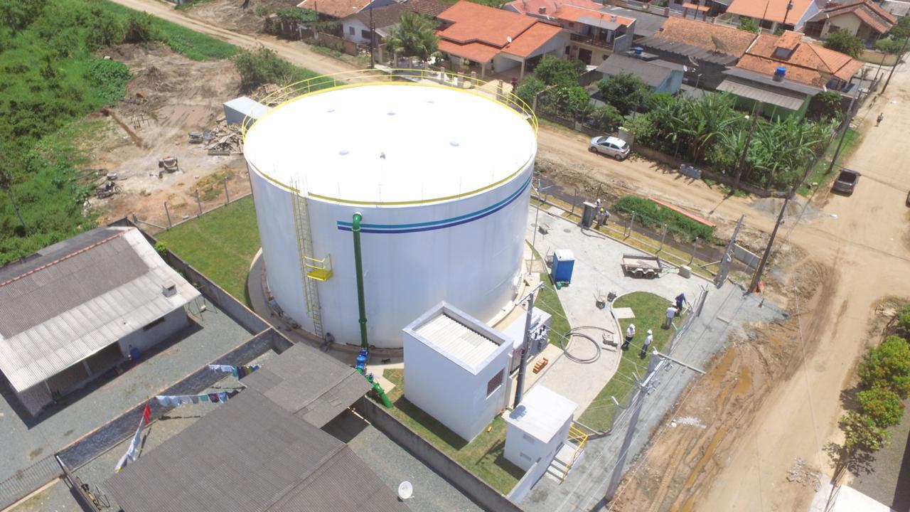 Concessionária aponta esforços e limites operacionais para entregar meta de esgoto tratado Foto: Águas de Penha/Divulgação/ND Mais 